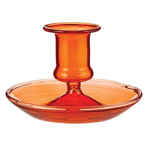 Amber Taper Candleholder